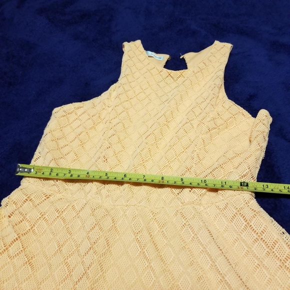 Maurices Peach Sleeveless Skater A-Line Dress Lace Overlay - Picture 8 of 10